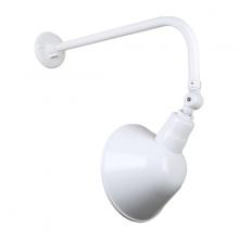 Hi-Lite MFG Co. H-QSN18110-SA-93/QSNB-13-93/QSNSK-93 - 10&#34; Gooseneck Light Angle Shade, QSNB-13 Arm, Swivel Knuckle Accessory