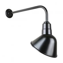 Hi-Lite MFG Co. H-QSN18110-SA-91/QSNB-13-91 - 10&#34; Gooseneck Light Angle Shade, QSNB-13 Arm