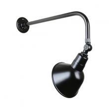 Hi-Lite MFG Co. H-QSN18110-SA-91/QSNB-13-91/QSNSK-91 - 10&#34; Gooseneck Light Angle Shade, QSNB-13 Arm, Swivel Knuckle Accessory
