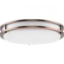 Progress P350275-174-CS - Abide Collection 5-CCT Integrated LED Urban Bronze Contemporary 14&#34; Medium Flush Mount Light
