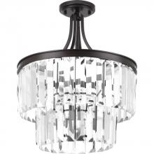 Progress P2326-20 - Glimmer Collection Three-Light 19&#34; Semi-Flush Convertible