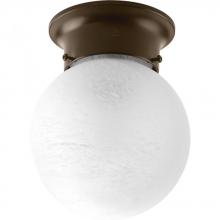 Progress P3401-20 - Glass Globes Collection 6&#34; One-Light Close-to-Ceiling