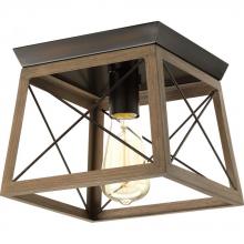 Progress P350022-020 - Briarwood Collection One-Light 9-1/2&#34; Flush Mount