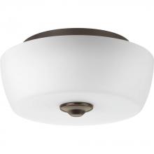 Progress P350061-020 - Leap Collection Two-Light 14&#34; Flush Mount