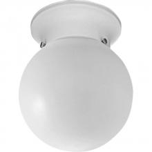 Progress P3605-30 - One-Light Glass Globe 6&#34; Close-to-Ceiling
