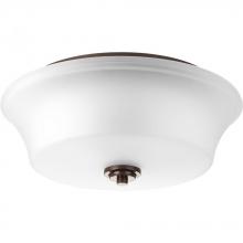 Progress P3633-20 - Cascadia Collection Two-Light 14&#34; Flush Mount