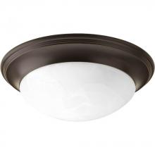 Progress P3689-20 - Two-Light Alabaster Glass 14&#34; Close-to-Ceiling