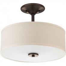 Progress P3712-20 - Inspire Collection Two-Light 13&#34; Semi-Flush
