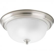 Progress P3925-09ET - Two-Light Dome Glass 13-1/4&#34; Close-to-Ceiling