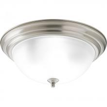 Progress P3926-09ET - Three-Light Dome Glass 15-1/4&#34; Close-to-Ceiling
