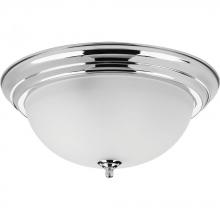 Progress P3926-15ET - Three-Light Dome Glass 15-1/4&#34; Close-to-Ceiling