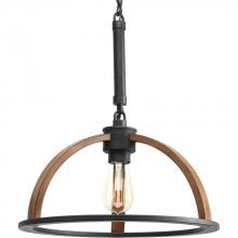 Progress P5152-71 - Trestle Collection One-Light Gilded Iron Farmhouse Pendant Light