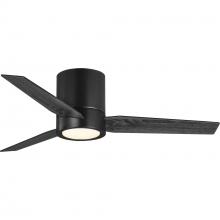 Progress P250058-031-30 - Braden Collection 44&#34; 3-Blade Matte Black LED Mid-Century Modern Indoor Hugger Ceiling Fan