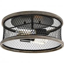 Progress P350154-020 - Austelle Collection Two-Light Antique Bronze 14&#34; Flush Mount