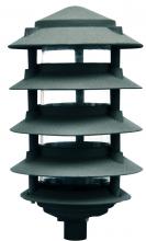 Dabmar D5566-G - PAGODA FIX 5 TIER 6&#34;TOP 3&#34;BASE INCAND 120V