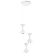 Kichler 84114MWH - Kordan™ 17.25&#34; 3 LED Light Pendant Cluster Matte White