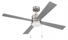 Craftmade MCY52BNK4-PC - 52&#34; McCoy 4-Blade w/ Pull Chain in Brushed Polished Nickel w/ Brushed Nickel Blades