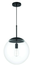 Craftmade 56893-FB - Gaze 14&#34; 1 Light Round Pendant in Flat Black