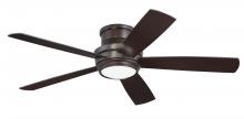 Craftmade TMPH52OB5 - 52&#34; Tempo Hugger in Oiled Bronze w/ Oiled Bronze/Walnut Blades