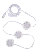 Craftmade CPK1103-W-LED - 2.75&#34; LED Under Cabinet Puck in White, 3 pack