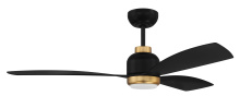 Craftmade DVN52FBSB3 - 52&#34; Ceiling Fan w/ 3 Blades, Wi-Fi & LED Light Kit, Damp