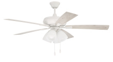Craftmade ECF114W5-WWOK - 52&#34; Ceiling Fan w/Blades, 4 White Frost LED Lights