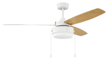 Craftmade INT52W3 - 52&#34; Intrepid in White w/ White/Ash Blades