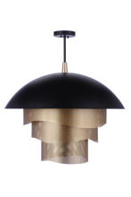Craftmade P1011FBMG-LED - LED 1 Light Large 31.25&#34; Dome with Mesh Tiers Pendant