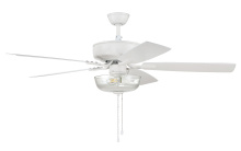 Craftmade P101W5-52WWOK - 52&#34; Pro Plus 101 in White w/ White/Washed Oak Blades