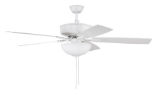 Craftmade P211W5-52WWOK - 52&#34; Pro Plus 211 in White w/ White/Washed Oak Blades