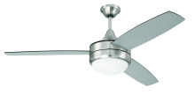 Craftmade PHZ52BNK3-BNGW - 52&#34; Ceiling Fan w/ 3 Blades, LED Light Kit & Wall Control
