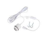 Craftmade SW1001-W - 15&#39; White Cord w/Socket Kit