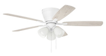 Craftmade WHL52W5C3 - 52&#34; Hugger Ceiling Fan w/ 5 Blades, 3 Light Kit
