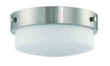 Craftmade X3214-BNK - Oak Street 2 Light 13.75&#34; Flushmount in Brushed Polished Nickel