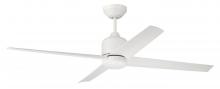 Craftmade QUL52W4 - 52&#34; Quell Fan, White Finish, White Blades. LED Light, WIFI and Control Included