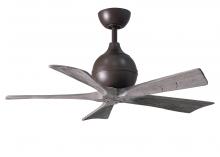 Matthews Fan Company IR5-TB-BW-42 - Irene-5 five-blade paddle fan in Textured Bronze finish with 42&#34; solid barn wood tone blades.