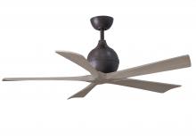 Matthews Fan Company IR5-TB-GA-52 - Irene-5 five-blade paddle fan in Textured Bronze finish with 52&#34; with gray ash blades.