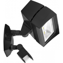 RAB Lighting FFLED18N/MS - FLOOD 2416 LUMENS LSTEALTH FFLED18 18W 4000K NEUTRAL LED with MINI SENSOR SMS500 BRONZE