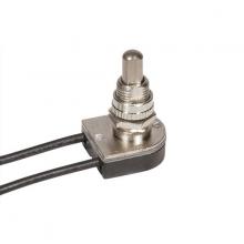 Satco Products Inc. 80/1127 - On-Off Metal Push Switch; 5/8&#34; Metal Bushing; Single Circuit; 6A-125V, 3A-250V Rating; Nickel