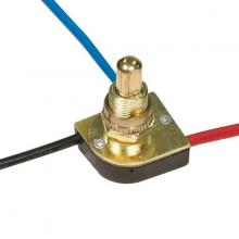 Satco Products Inc. 80/1128 - 3-Way Metal Push Switch; 3/8&#34; Metal Bushing; 2 Circuit; 4 Position (L-1, L-2, L1-2, Off);