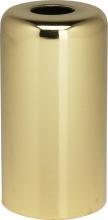 Satco Products Inc. 80/1183 - Steel Candle Cup; 7/16&#34; Hole; 17/8&#34; Height; 1&#34; Diameter; Brass Plated