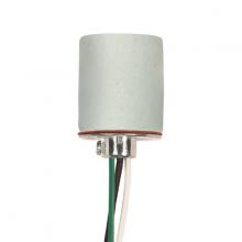 Satco Products Inc. 80/1202 - Keyless Porcelain Socket; 1/8 IP Cap; With Set Screw; 61&#34; AWM B/W 150C; CSSNP Screw Shell;