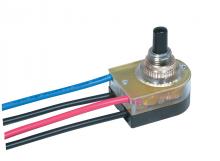 Satco Products Inc. 80/1356 - On-Off Lighted Push Switch; 3/8&#34; Plastic Bushing; Single Circuit; 6A-125V, 3A-250V Rating;