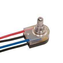 Satco Products Inc. 80/1360 - On-Off Lighted Rotary Switch; 3/8&#34; Plastic Bushing; Single Circuit; 6A-125V, 3A-250V Rating;