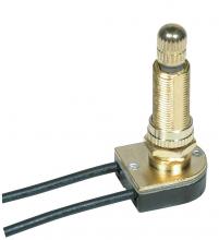 Satco Products Inc. 80/1363 - On-Off Metal Rotary Switch; 1-1/8&#34; Metal Bushing; Single Circuit; 6A-125V, 3A-250V Rating;