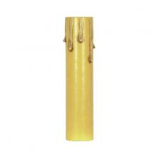 Satco Products Inc. 80/1455 - Ivory Drip Paper Candle Cover; 13/16&#34; Inside Diameter; 7/8&#34; Outside Diameter; 6&#34; Height