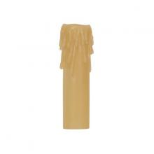 Satco Products Inc. 80/1632 - Edison Base Resin Half Drip; Amber Finish; 1-1/4&#34; Inside Diameter; 1-9/16&#34; Outside Diameter;