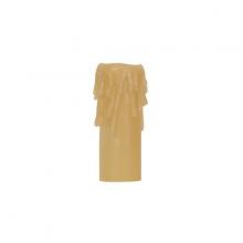 Satco Products Inc. 80/1633 - Edison Base Resin Half Drip; Amber Finish; 1-1/4&#34; Inside Diameter; 1-9/16&#34; Outside Diameter;