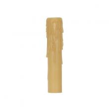 Satco Products Inc. 80/1634 - Candelabra Base Resin Half Drip; Amber Finish; 7/8&#34; Inside Diameter; 1-5/32&#34; Outside
