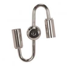 Satco Products Inc. 80/1706 - Steel &#34;S&#34; Cluster; For Medium or Candelabra; Nickel Finish; Inside Wiring Only; 6&#34;